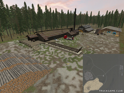 Мод "Rainy Woods v1.0" для Farming Simulator 22