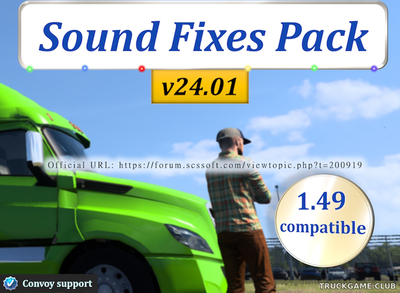 Мод "Sound Fixes Pack v24.01" для American Truck Simulator