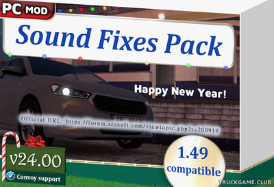 Мод "Sound Fixes Pack v24.0" для Euro Truck Simulator 2