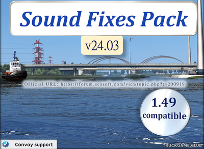 Мод "Sound Fixes Pack v24.03" для American Truck Simulator