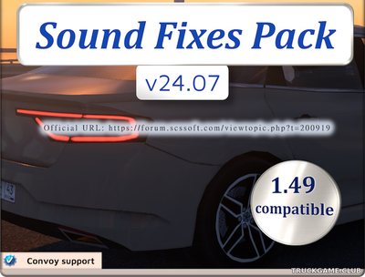 Мод "Sound Fixes Pack v24.07" для American Truck Simulator