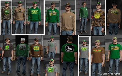 Мод "John Deere Clothing Pack v1.0" для Farming Simulator 22