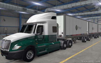 Мод "International LT & Trailer Old Dominion Skin" для American Truck Simulator