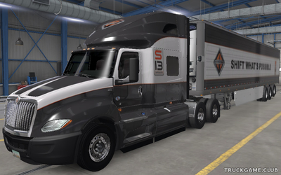 Мод "International LT & Trailer S13 Skin" для American Truck Simulator