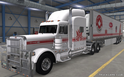 Мод "Peterbilt 389 & Trailer Canada Skins" для American Truck Simulator