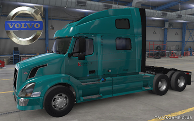 Мод "Volvo VNL 2014 Knight Turquoise Skin" для American Truck Simulator