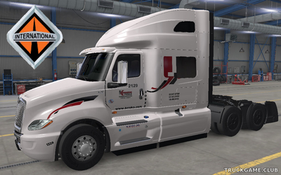 Мод "International LT Kriska White Skin" для American Truck Simulator