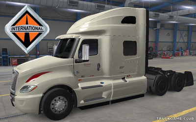 Мод "International LT Wallbert White Skin" для American Truck Simulator