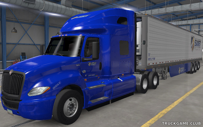 Мод "International LT & Trailer Swift Skin v2.0" для American Truck Simulator
