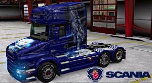Мод "Scania T Topline Maharaja Skin" для Euro Truck Simulator 2