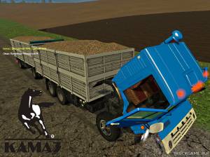 Мод "KamAZ-53212 & Trailer v2.0" для Farming Simulator 2015