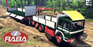 Мод "Raba & Trailer v1.0" для Spin Tires 2014