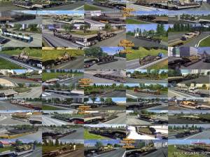 Мод "Military cargo pack by Jazzycat v1.5.3" для Euro Truck Simulator 2