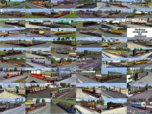 Мод "Railway cargo pack by Jazzycat v1.5.2" для Euro Truck Simulator 2