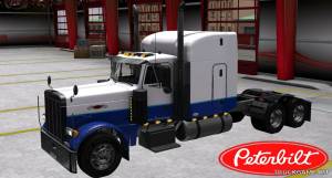 Мод "Peterbilt 379 EXHD Blue Leasing Skin" для Euro Truck Simulator 2