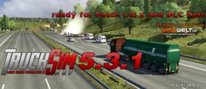 Мод "TruckSim Map v5.3.1" для Euro Truck Simulator 2