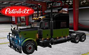 Мод "Peterbilt 389 Green Skin" для Euro Truck Simulator 2