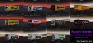 Мод "Tires Trailer Skinpack v1.0" для Euro Truck Simulator 2