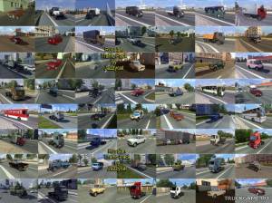 Мод "Russian Traffic Pack by Jazzycat v1.2" для Euro Truck Simulator 2