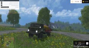 Мод "ГАЗ-66 Sprayer" для Farming Simulator 2015