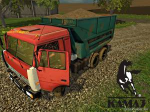 Мод "KamAZ-55111 v2.0" для Farming Simulator 2015