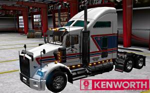 Мод "Kenworth T800 NTH Skin" для Euro Truck Simulator 2