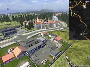 Мод "Serpentine Road & House & Long Way Small v5.0" для Euro Truck Simulator 2