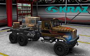 Мод "KrAZ-255 Red Alert Skin v2.0" для Euro Truck Simulator 2