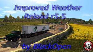Мод "Improved Weather Reload r5.5" для Euro Truck Simulator 2