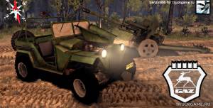 Мод "GAZ-67B v1.0" для Spin Tires 2014