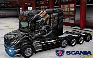 Мод "Scania T Longline Colt Of Smoke Skin" для Euro Truck Simulator 2