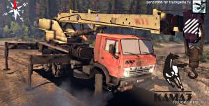 Мод "KamAZ-53212 Kran v1.0" для Spin Tires 2014