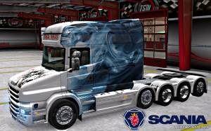 Мод "Scania T Longline Smoke Skin" для Euro Truck Simulator 2
