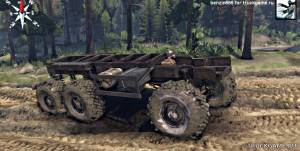 Мод "KamAZ-GAZ 6x6 v1.0" для Spin Tires 2014