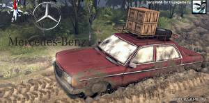 Мод "Mercedes W123D v1.0" для Spin Tires 2014