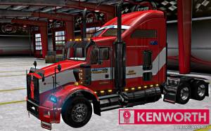 Мод "Kenworth T800 Lindsay Transport Skin" для Euro Truck Simulator 2