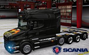 Мод "Scania T Longline Flying Eye Skin" для Euro Truck Simulator 2