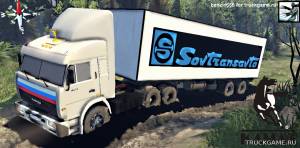 Мод "KamAZ-54115 v1.0" для Spin Tires 2014