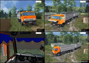 Мод "КамАЗ 53212 & Trailer GKB v2.0" для Farming Simulator 2015