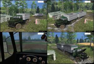 Мод "Урал 4320 & Прицеп v2.0" для Farming Simulator 2015