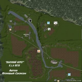 Карта "Высокий берег" для Farming Simulator 15