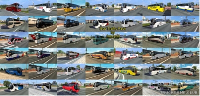 Мод "Bus traffic pack by Jazzycat v1.3.3" для Euro Truck Simulator 2