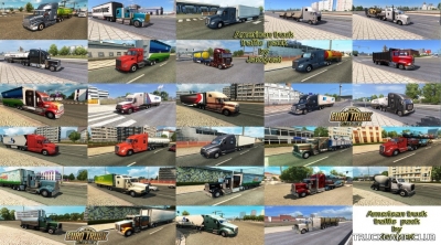 Мод "American truck traffic pack by Jazzycat v1.3.2" для Euro Truck Simulator 2