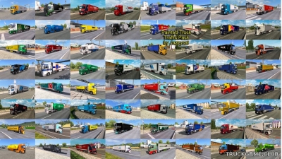 Мод "Painted truck traffic pack by Jazzycat v2.5" для Euro Truck Simulator 2