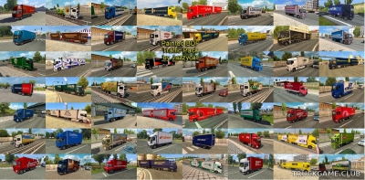 Мод "Painted bdf traffic pack by Jazzycat v1.2" для Euro Truck Simulator 2