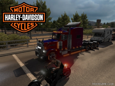 Мод "Harley-Davidson Police" для American Truck Simulator