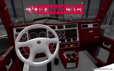 Мод "Kenworth W900 Red Interior" для American Truck Simulator