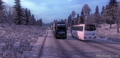 Мод "Frosty Winter Weather Mod v6.0" для Euro Truck Simulator 2