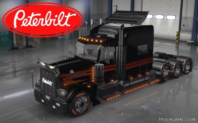 Мод "Peterbilt 389 Fiery Skin" для American Truck Simulator