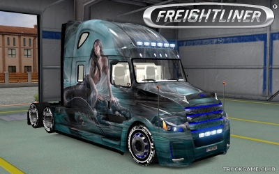 Мод "Freightliner Inspiration Hydra Skin" для Euro Truck Simulator 2